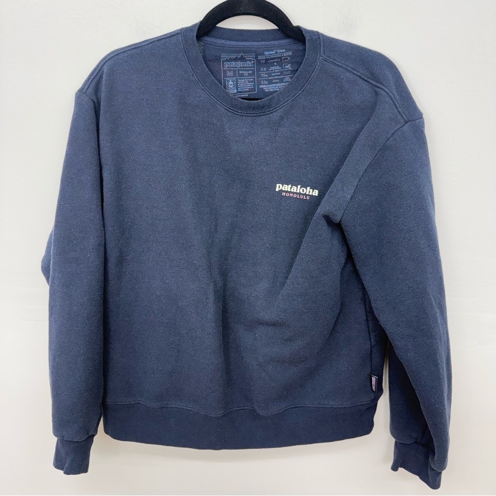 Patagonia Navy Pataloha Crewneck Sweatshirt O2